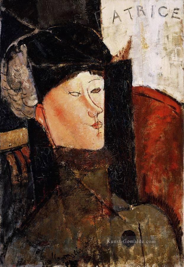 Porträt von Beatrice Hastings 1916 1 Amedeo Modigliani Ölgemälde